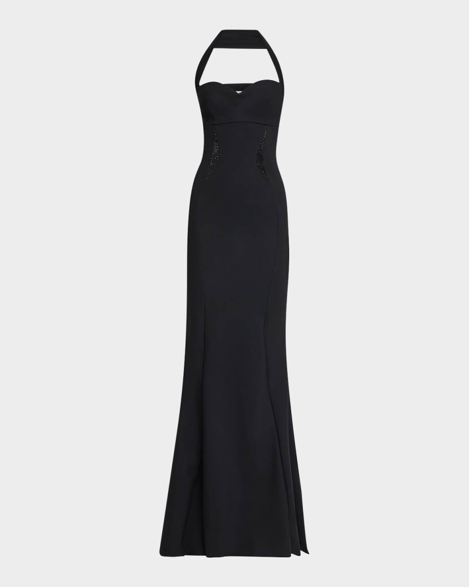 Aryas Rhinestone-Embellished Sweetheart Gown